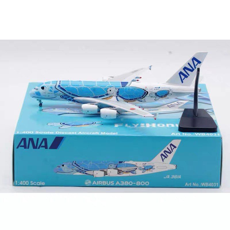 全新模型上市] Aviation 1:400 全日空A380 JA381A 合金飛機模型藍海龜 