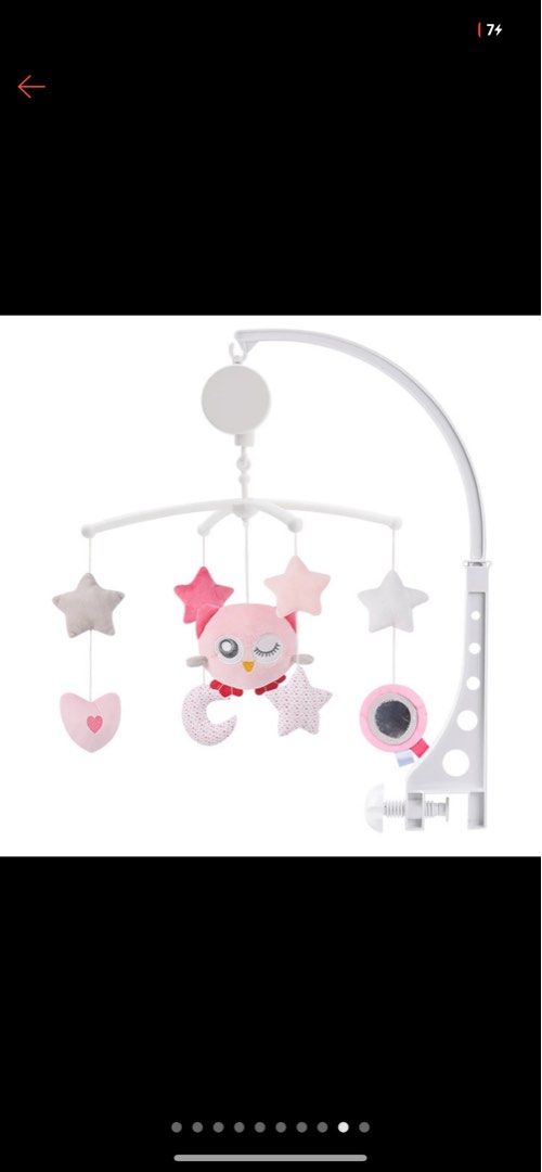 Baby girl crib mobile (Category: Cots & Cribs) located in Manila. Submitted by opssyyyy (Listing ID 1300931991, Image 1). Description: Complete No issued barely used sounds working .