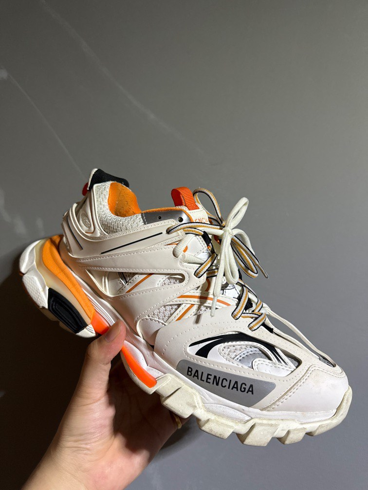 Balenciaga Track Orange Sail 41, Men's Fashion, Footwear, Sneakers ...