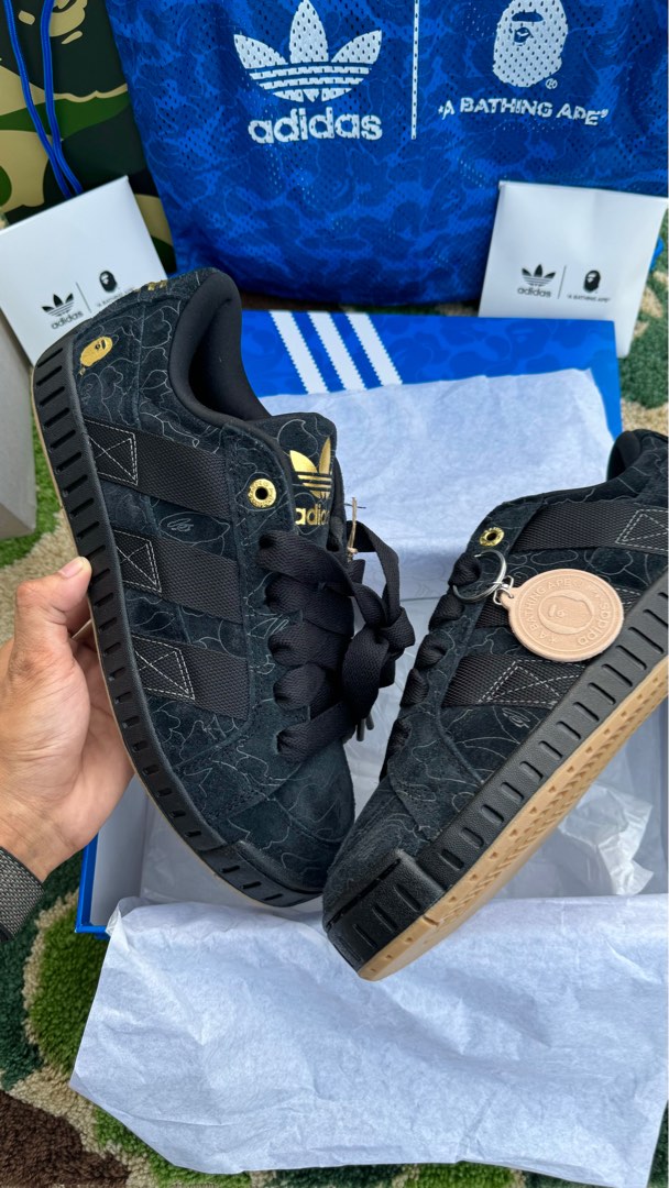 BAPE x ADIDAS EXCLUSIVE STORE Men s Fashion Footwear Sneakers on Carousell