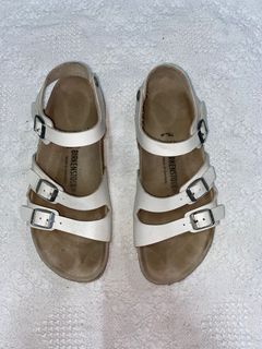 Birkenstock sandal (white) legit/authentic made in germany size:41 no issue  excellent condition