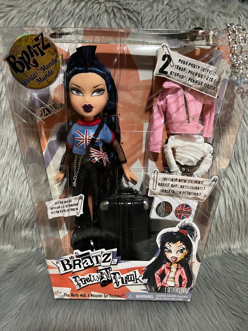 Bratz Pretty N Punk Jade Doll (Category: Kids Toys) located in Cebu City. Submitted by jayrassicpark (Listing ID 1300830136, Image 2). Description: Bratz Pretty 'N' Punk Doll Jade for sale for only ₱5000 Details: -1 Bratz doll (Jade - repro) -Brand New (NRFB) -Defect: The box is damaged; in-box collectors be warned (view the photo I posted for reference) -Comes with her complete accessories such as 2 outfits and a suitcase -Authentic toy from MGA