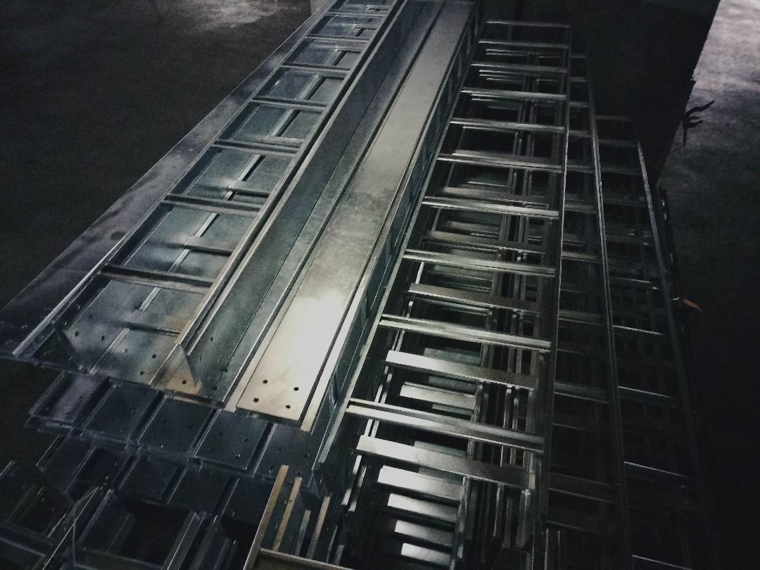 Cable tray ladder type perforated or solid rungs, Commercial ...