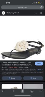 Chanel flat sandals