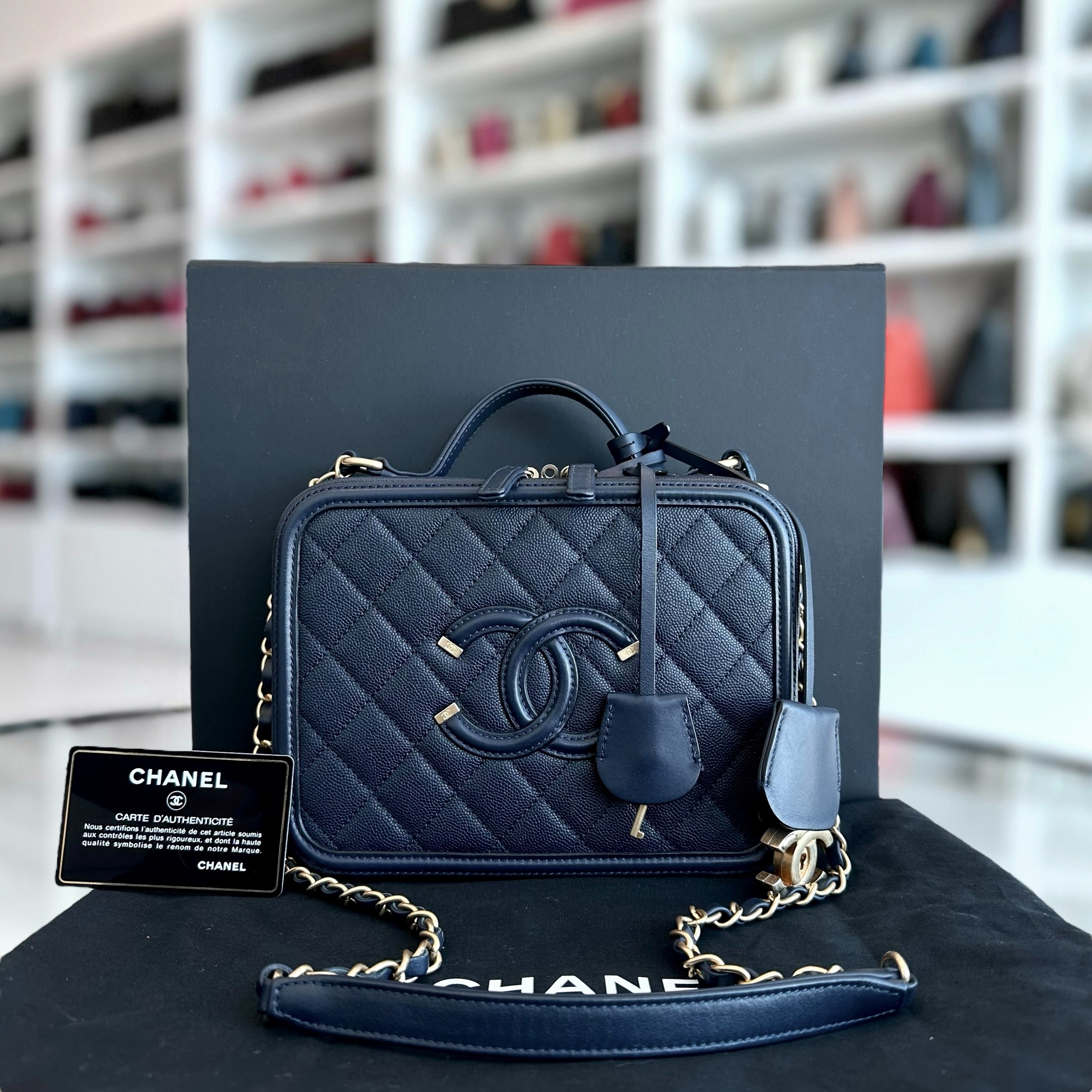 Chanel medium vanity case price discount