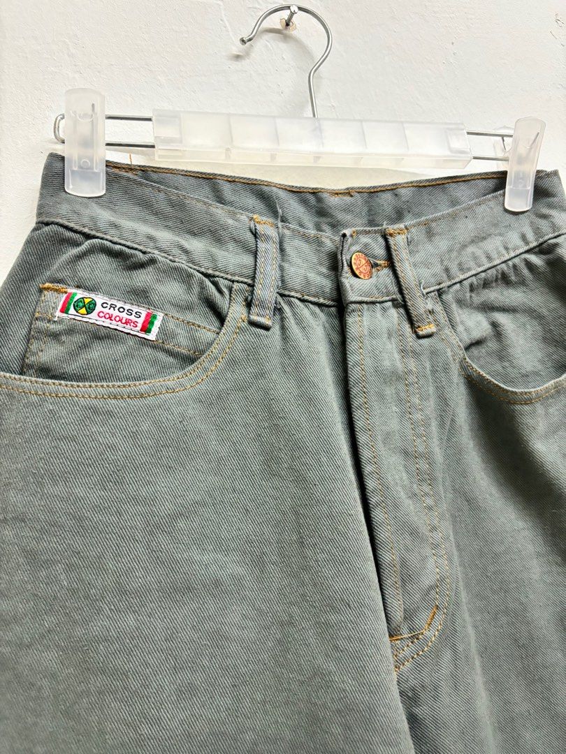 Cross color jorts, Men's Fashion, Bottoms, Jeans on Carousell