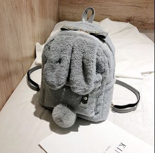 Cute Gray Bunny Mini Backpack
