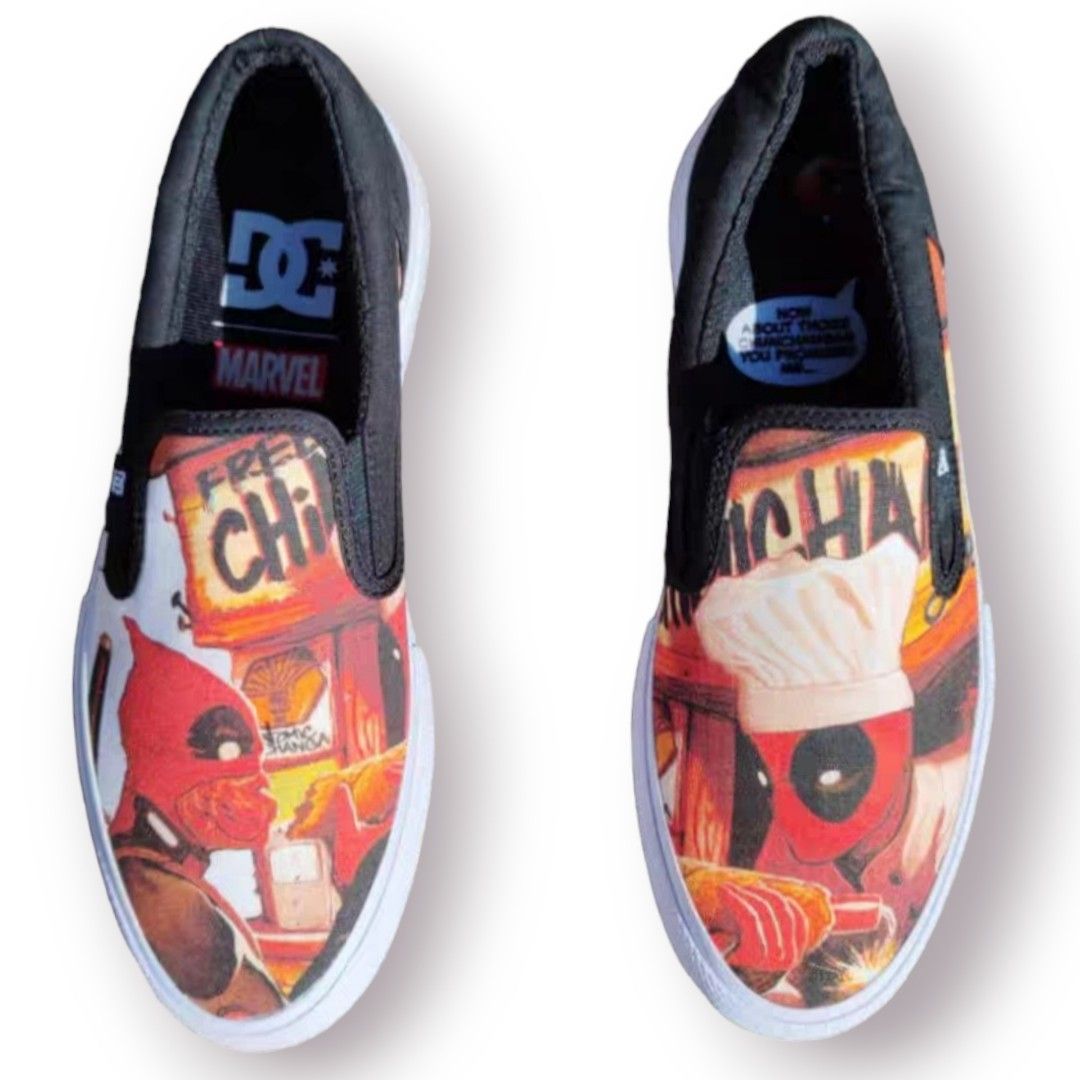 Deadpool slip on shoes hot sale