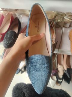 Denim branded doll shoes/ sandal