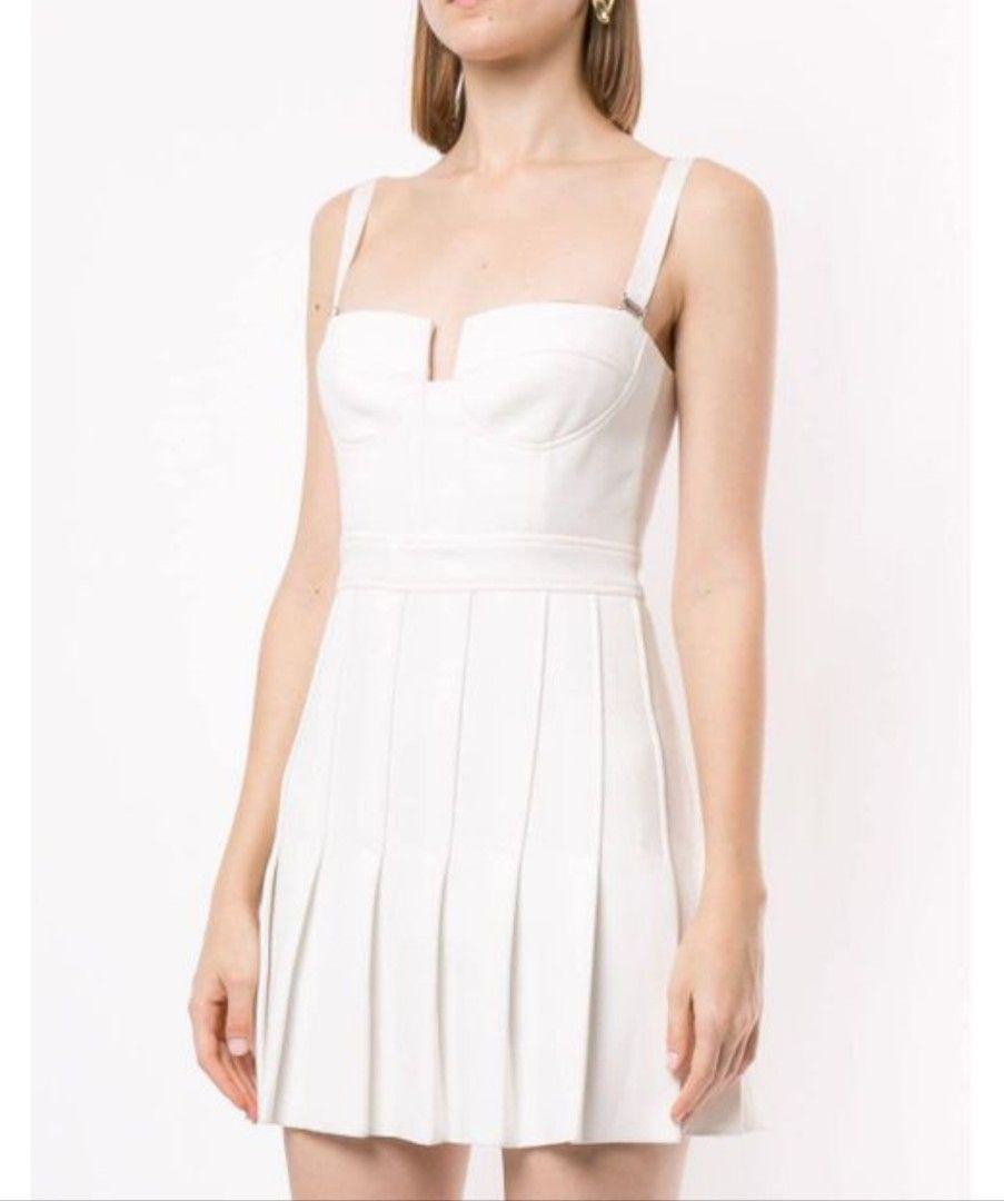Dion lee bustier pleated mini dress discount