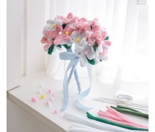 DIY Sakura Flower bouquet
