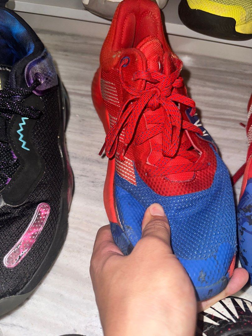 donovan mitchell red and blue shoes