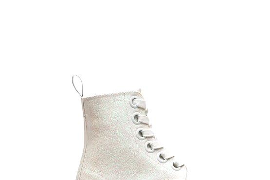 Molly glitter doc martens white top