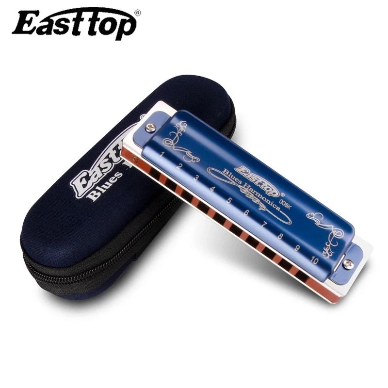 Easttop T008K 10 Hole Diatonic Blues Harmonica Armonicas Mouth