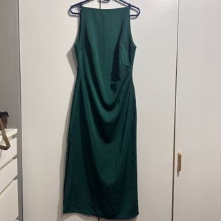 Emerald Green Dress with slit