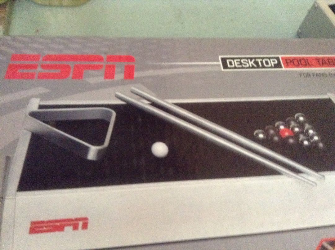 ESPN Desktop Pool Table, Hobbies & Toys, Toys & Games on Carousell