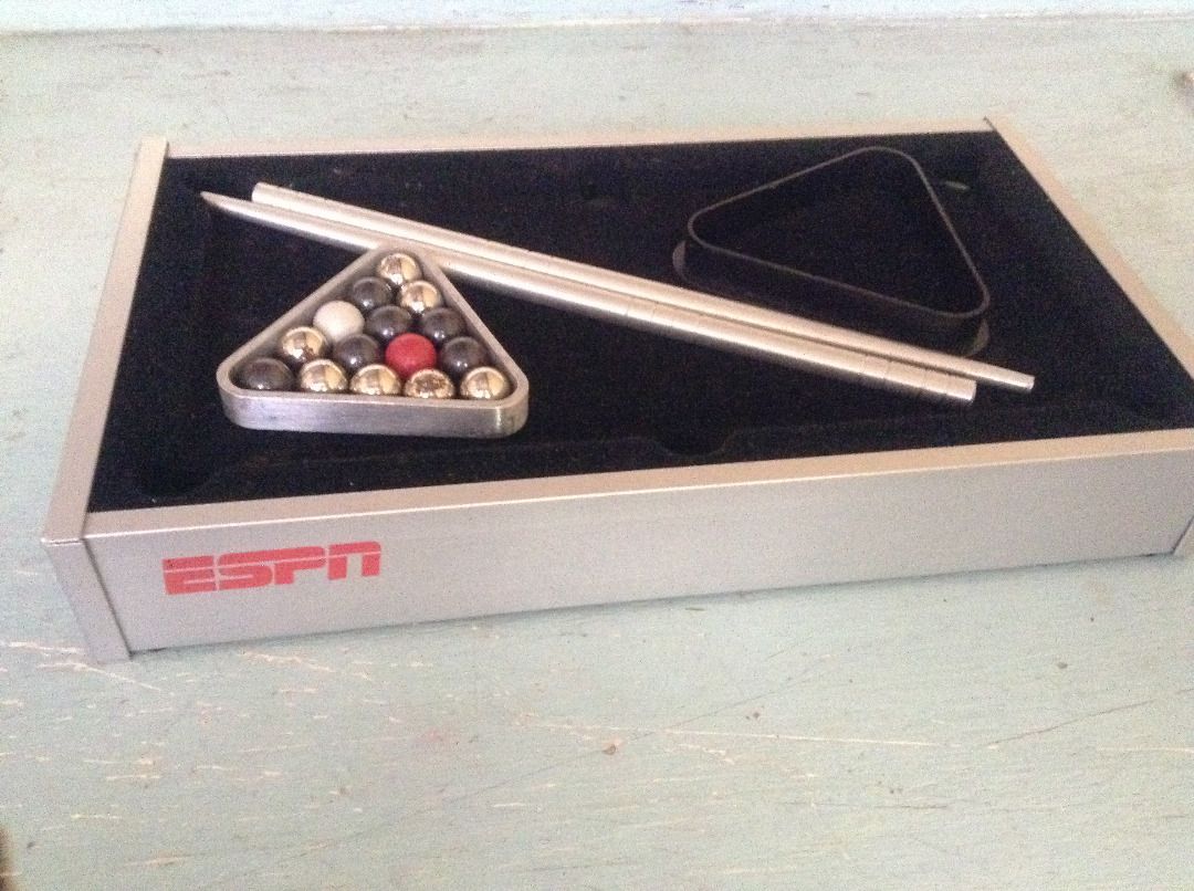 ESPN Desktop Pool Table, Hobbies & Toys, Toys & Games on Carousell