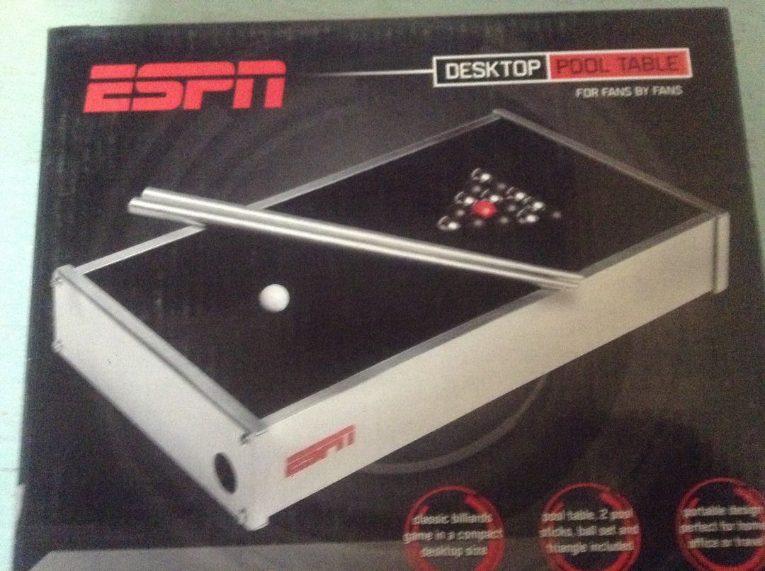 ESPN Desktop Pool Table, Hobbies & Toys, Toys & Games on Carousell