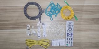 Ethernet Wire, Universal Remote, Wire Protection and Wire Charger (Take All)