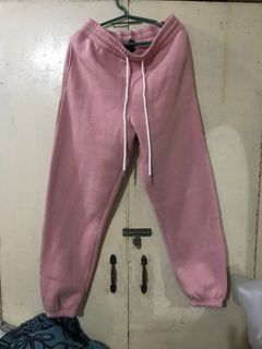 F21 pink boxy sweat pants baggy