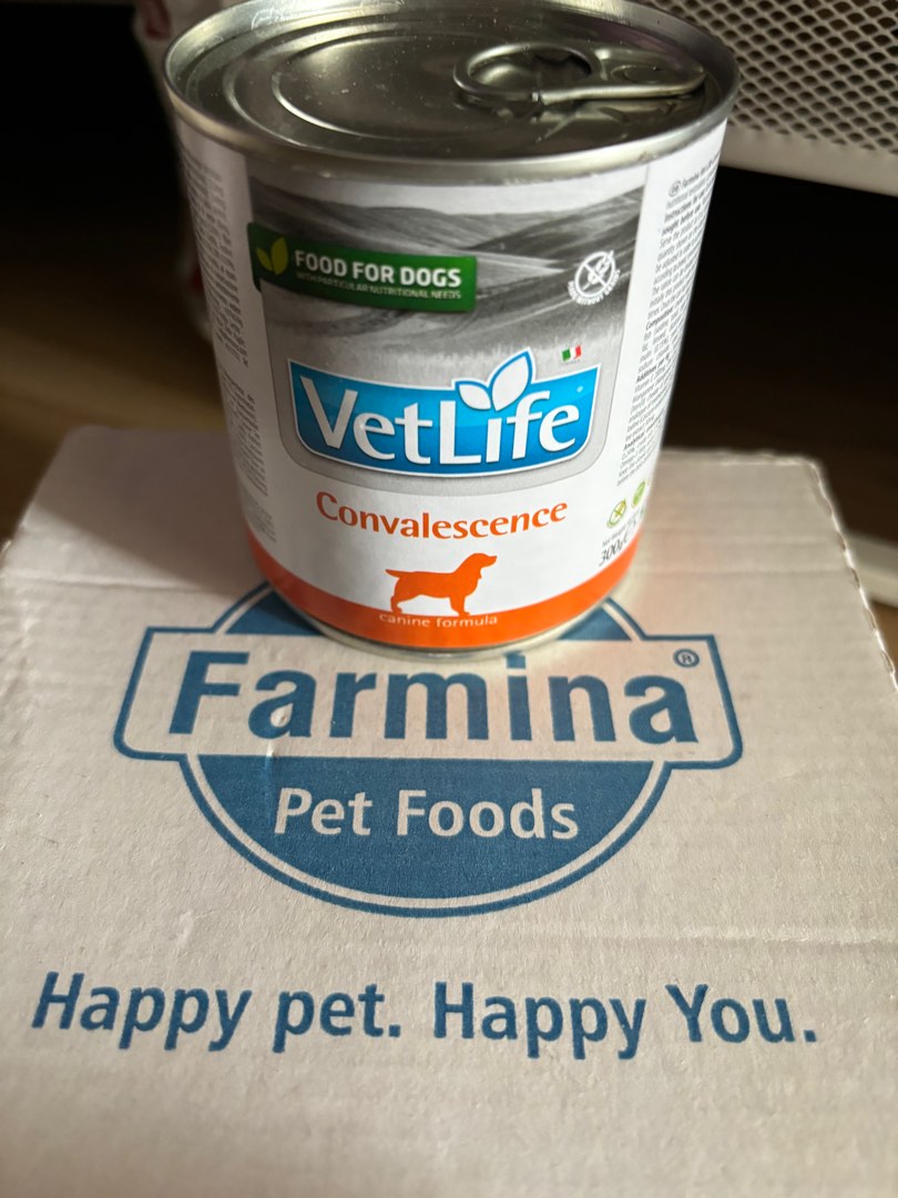 FARMINA VETLIFE CONVALESCENCE CANINE 300G, 寵物用品, 寵物食品 - Carousell