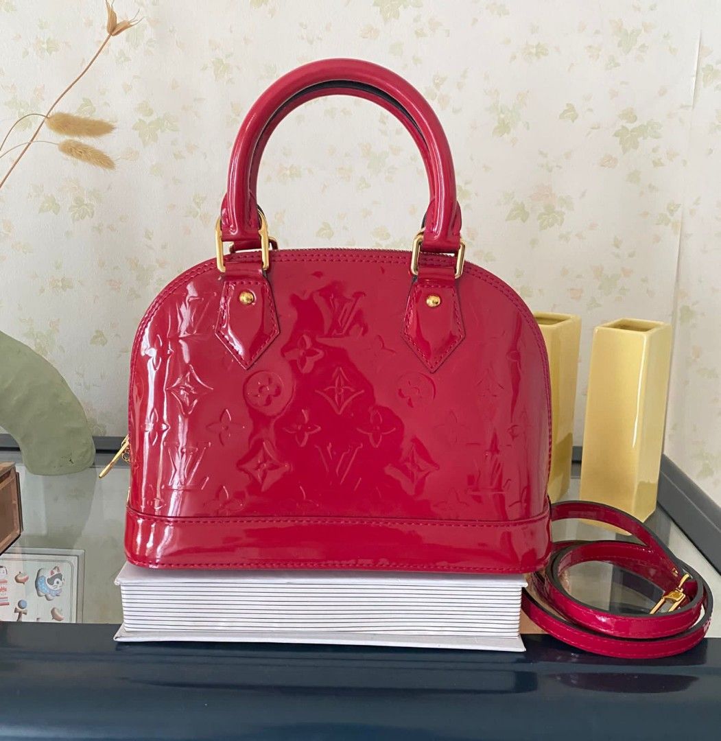 Fast Sale VGC LV BB Alma Vernis Rose Indien 2013 With strap