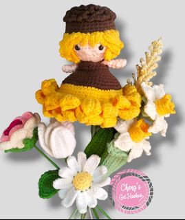 Flower crochet bouquet