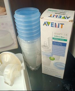 For sale Philips Avent electric breast pump  with free breast milk storage container