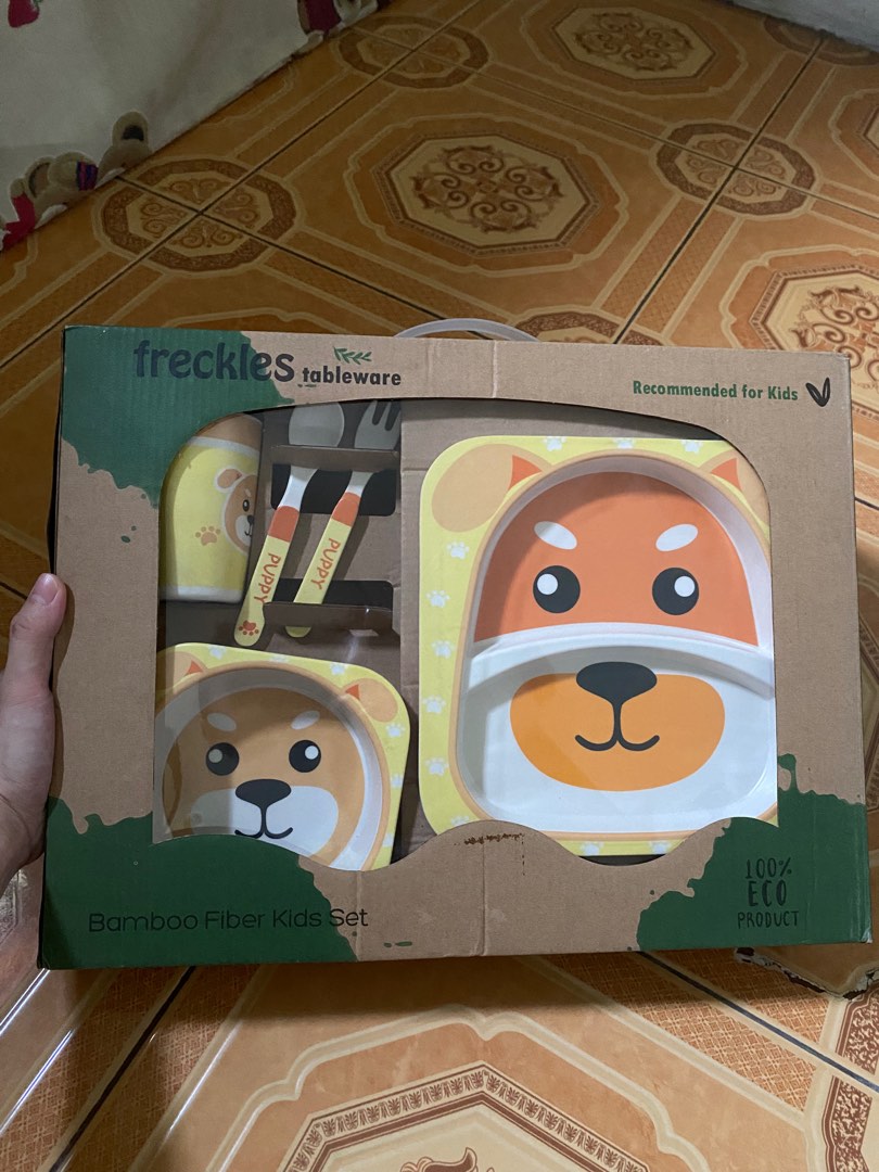 Original [new] Freckles Tableware Feeding Set, Bayi Anak, Baju