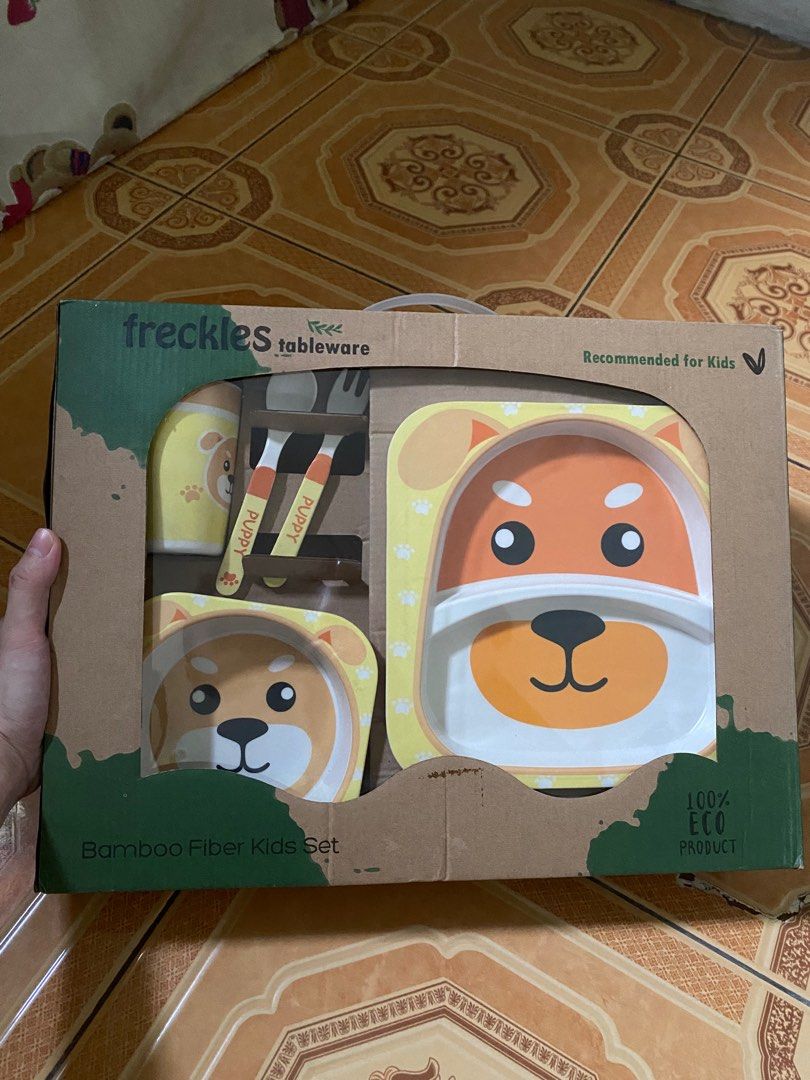 Original [new] Freckles Tableware Feeding Set, Bayi Anak, Baju