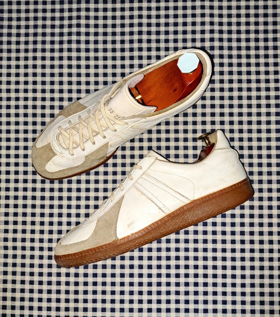 German Trainer original vintage genuine leather sneakers Carousell