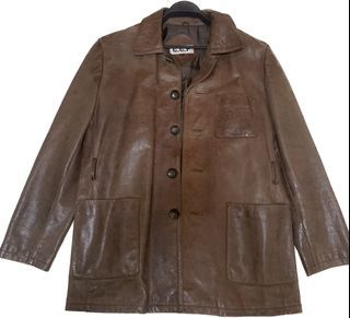 G.G.F. Vintage Brown Leather Jacket
