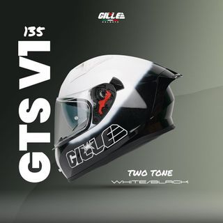 GILLE 135 V1 Two Tone Dual Design Visor Full Face Motorcycle Helmet