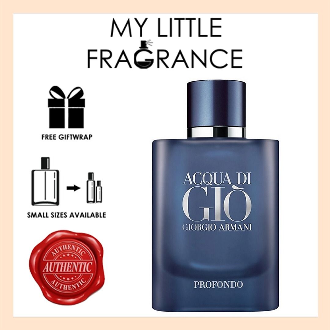 Giorgio Armani Acqua di Gio Profondo EDP 5ml 10ml 75ml 125ml 200ml Eau de Parfum for