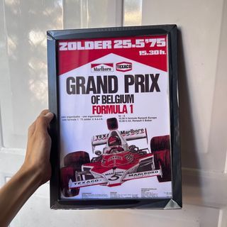grand prix wall poster in a4 glass frame