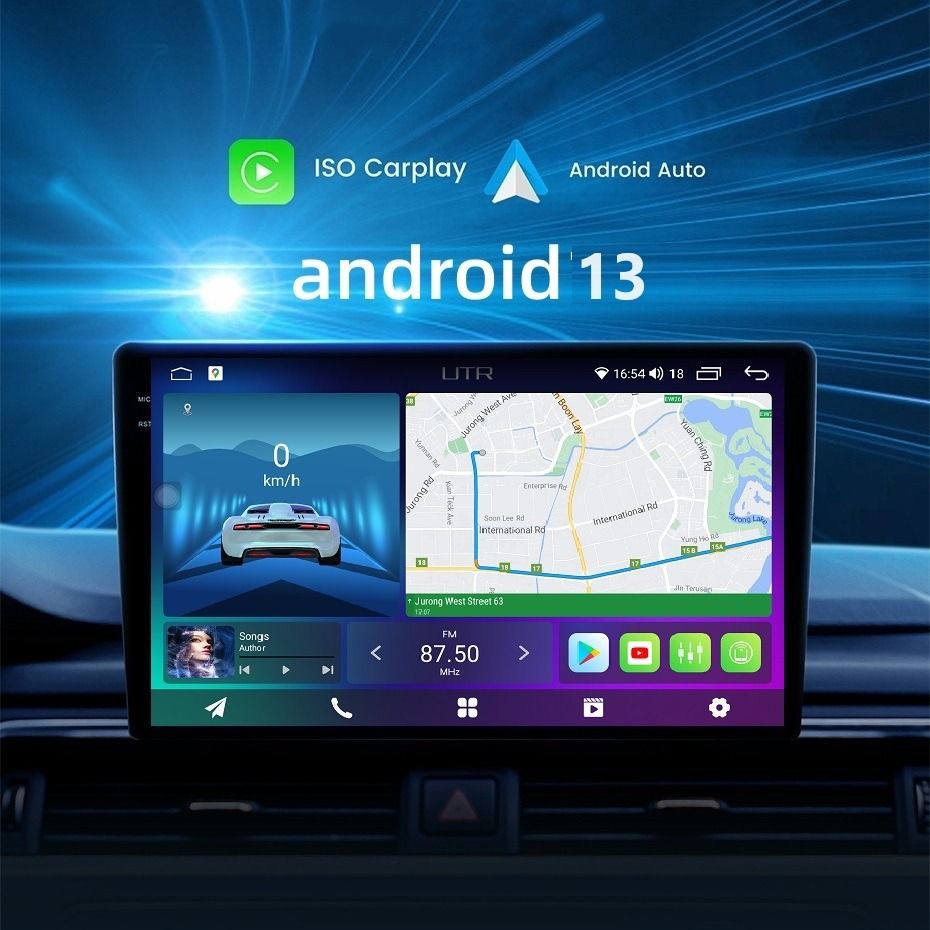 HIGH-END LATEST ANDROID 13 AUDI R8 ANDROID PLAYER FOR AUDI R8 9 INCH 8 ...