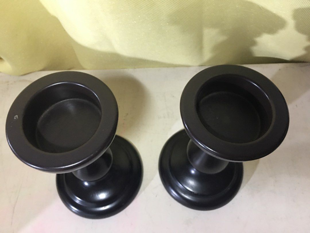 Ikea Wooden Candle Holder (1 Pair ) (Category: Other Home Decor) located in Cavite. Submitted by hellomiming (Listing ID 1300786806, Image 2). Description: Preloved - Ikea Wooden Candle Holder 1 Pair (yung dalawa po makukuha ninyo) ⭐️Personal preloved. First owners. Not bought from ukay. Bought in the US. Used. Needs Cleaning. Please manage expectations. ✅LAST PRICE POSTED. FIRM ON PRICE POSTED! Please do not offer or ask for lower prices anymore