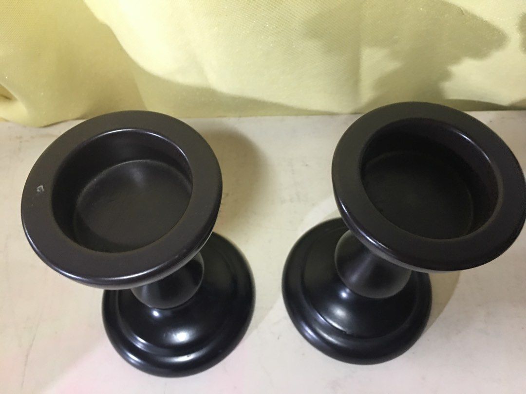 Ikea Wooden Candle Holder (1 Pair ) (Category: Other Home Decor) located in Cavite. Submitted by hellomiming (Listing ID 1300786806, Image 1). Description: Preloved - Ikea Wooden Candle Holder 1 Pair (yung dalawa po makukuha ninyo) ⭐️Personal preloved. First owners. Not bought from ukay. Bought in the US. Used. Needs Cleaning. Please manage expectations. ✅LAST PRICE POSTED. FIRM ON PRICE POSTED! Please do not offer or ask for lower prices anymore
