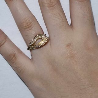 Imported 14k Gold Ring With Diamonds