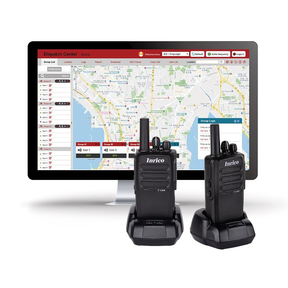 Inrico T199+ Long Distance Two-Way Radio NTC License Free, Mobile ...