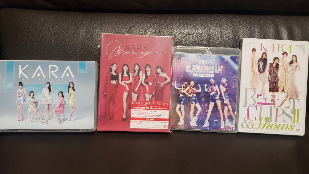 Kara Live Concert & Music Video 合集日本版Blu Ray 藍光碟2隻及DVD 2 