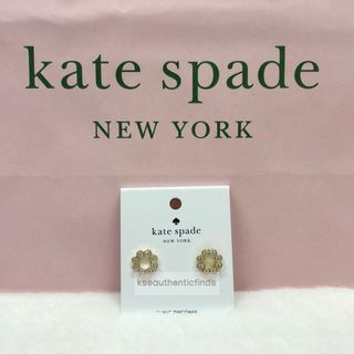 KATE SPADE Full Cicrle Earrings in Clear/Yellow Gold 🇨🇦