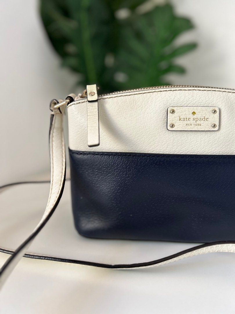 Kate Spade Grove Street Millie Deep Blue White crossbody bag Women s Fashion Bags Wallets Cross body Bags on Carousell