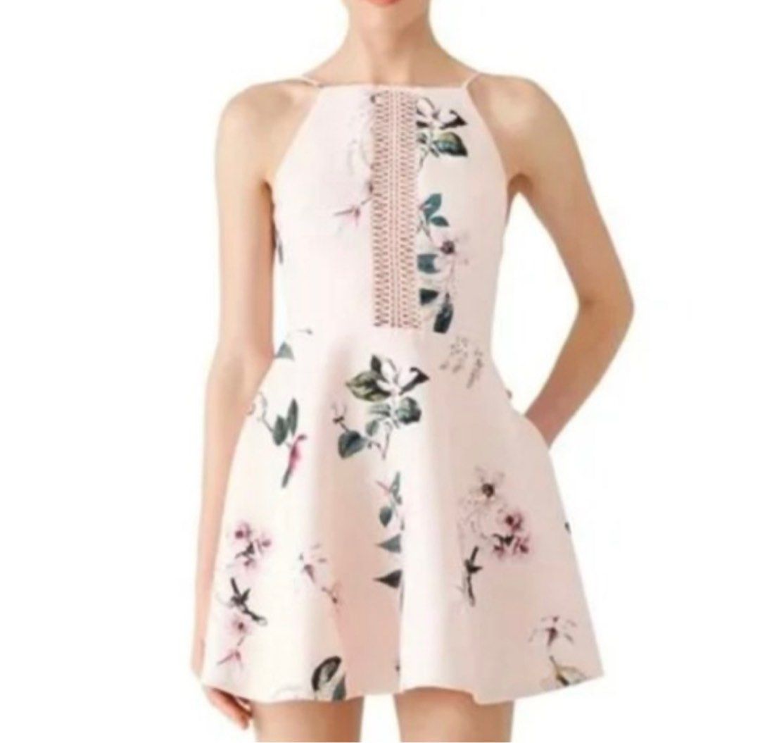 Keepsake pink floral dress 2025