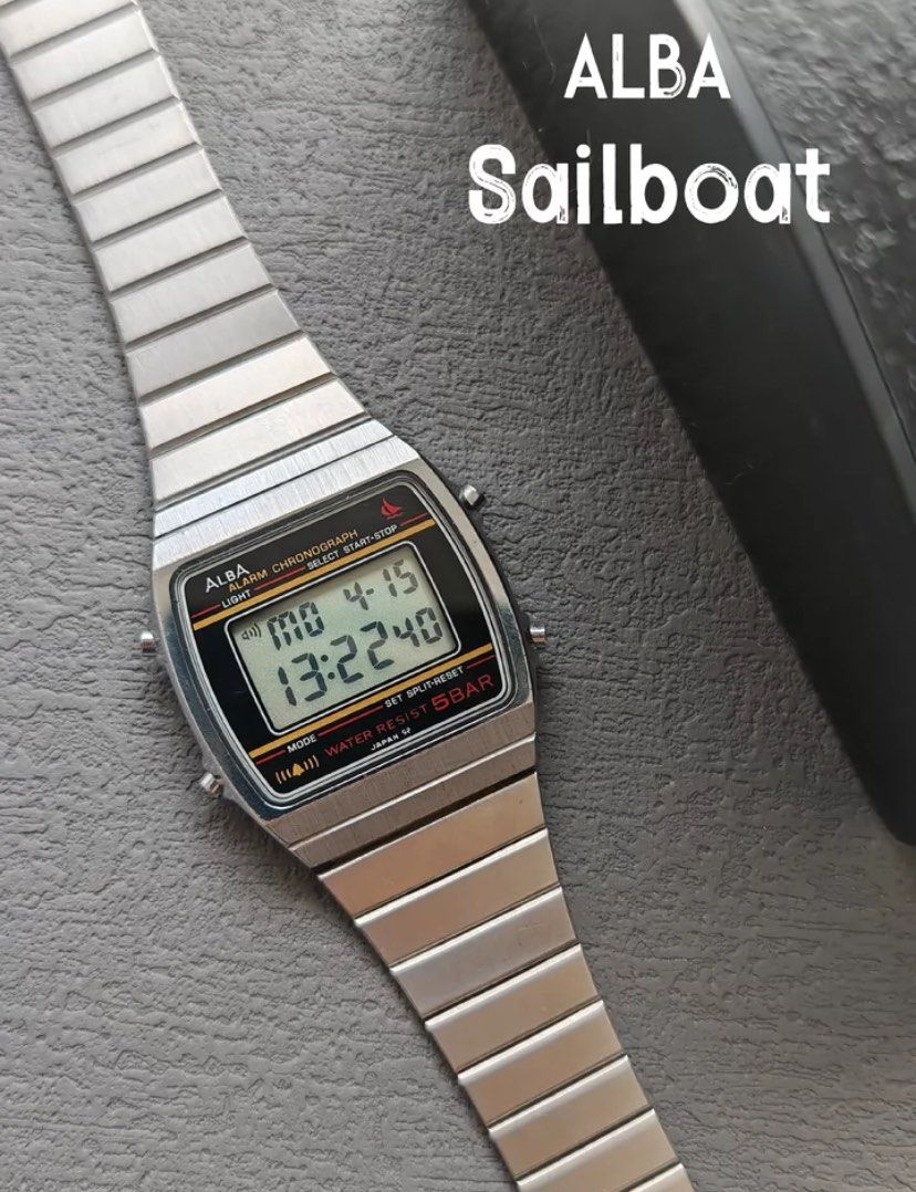 Like New Old Stock Seiko Alba Digital Watch Men s Fashion Watches Accessories Watches on Carousell