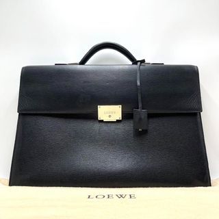 LOEWE business bag handbag lock key black