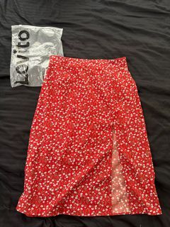 Lovito floral skirt