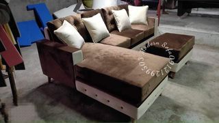 L-shape sofa pure uratex foam loose cushion