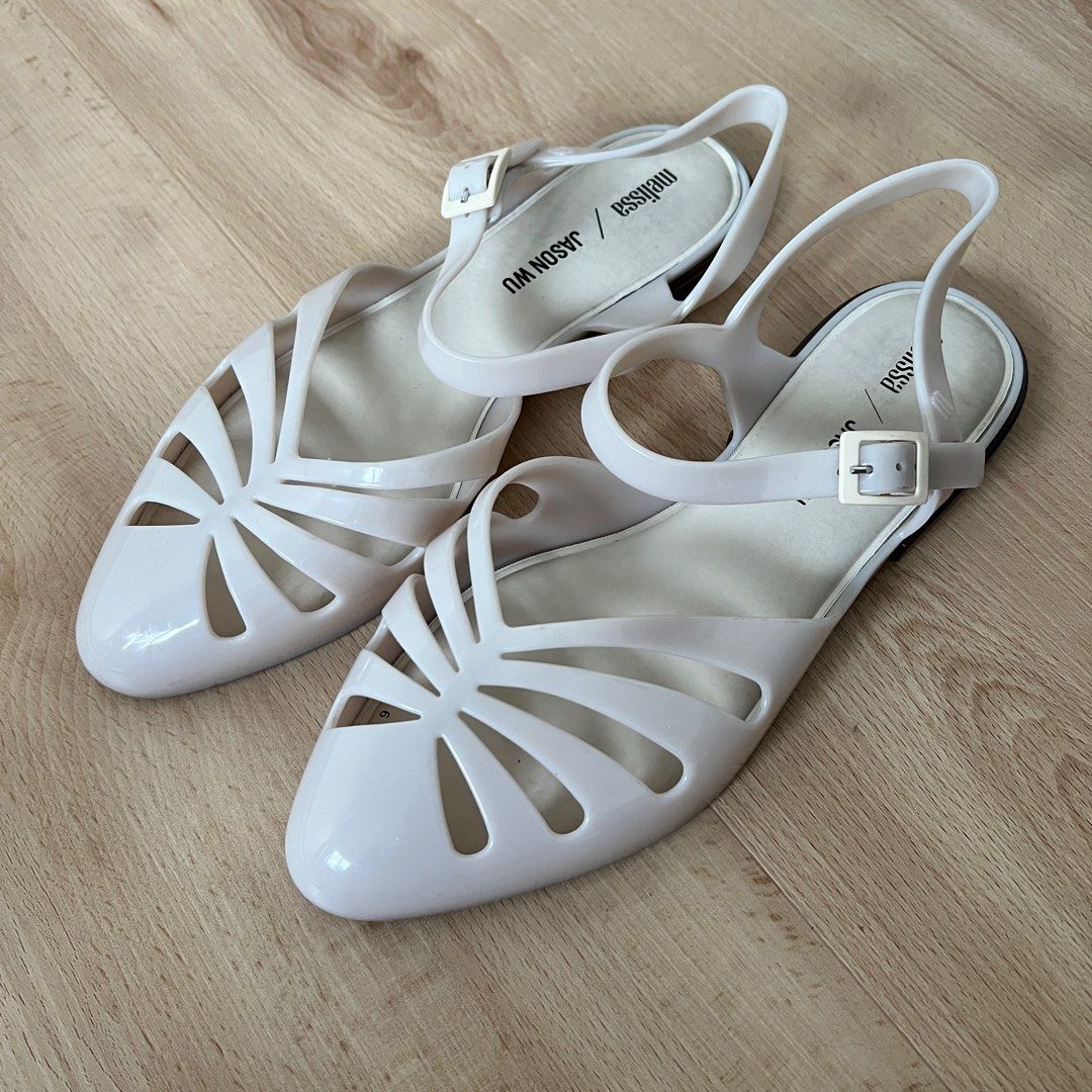 Melissa Jason Wu white sandals
