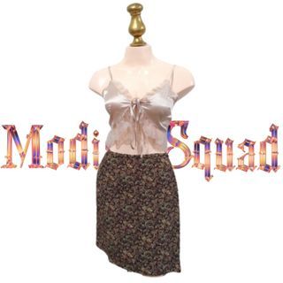 MERONA Skirt Overlap Skirt Mini Skirt Highwaist Skirt  Paisley Skirt Summer Skirt Boho Silk Skirt